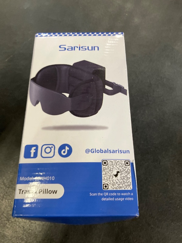 Photo 1 of SARISUN Travel Pillow with Seat Strap - Black