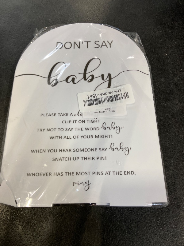 Photo 1 of Tuiemie Don't Say Baby Shower Game Set