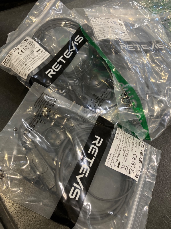 View 3 of Retevis 2-Pin Walkie Talkie Earpiece with Mic
