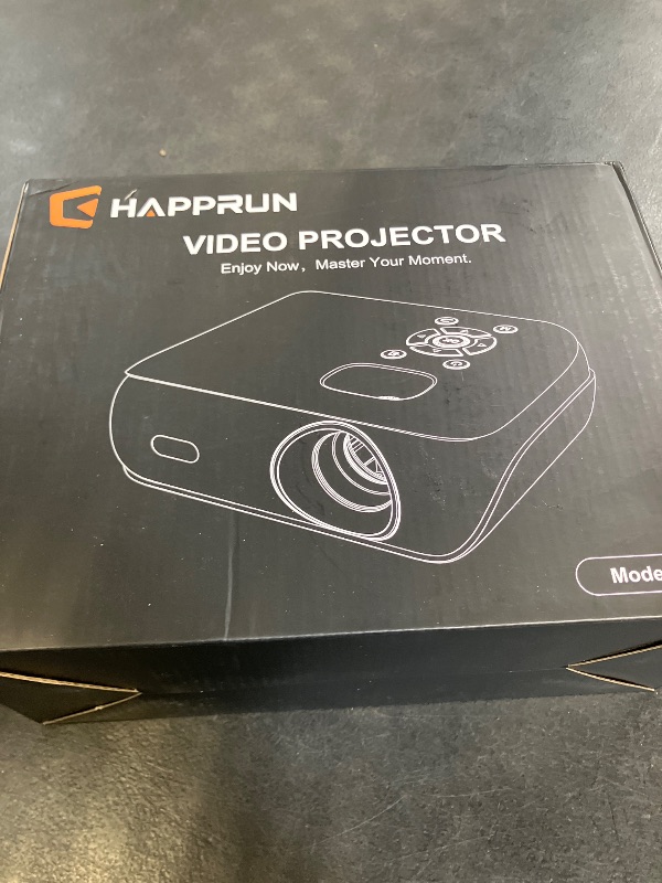 Photo 1 of HAPPRUN Native 1080P Bluetooth Projector - White