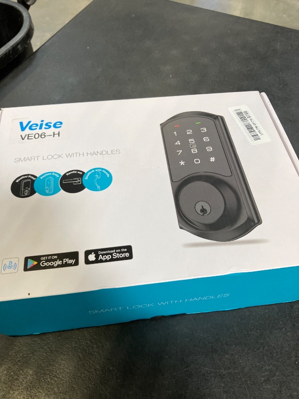 Photo 1 of Veise VE06-H Smart Lock Handle Set, Matte Black