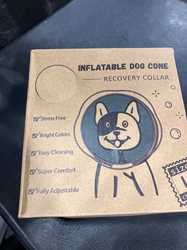 Photo 1 of Toptakeit Inflatable Dog Cone Collar Alternative - L