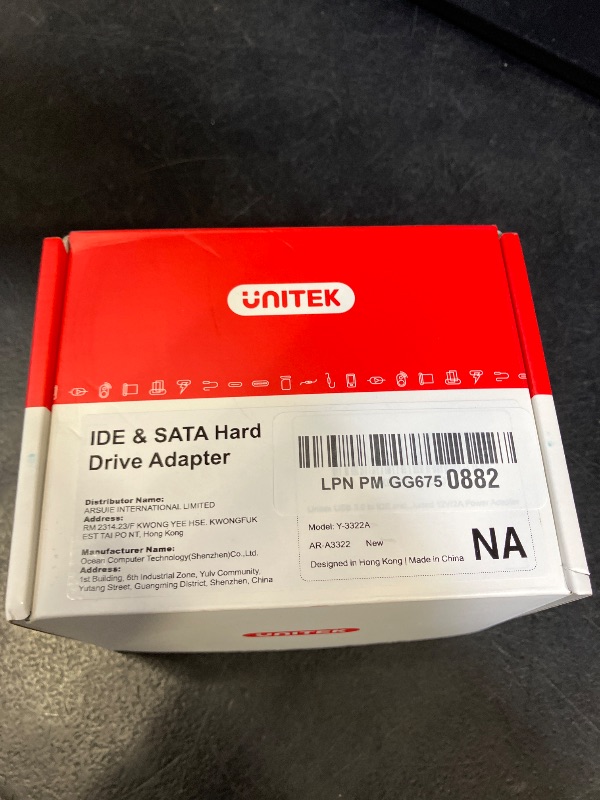 Photo 1 of Unitek USB 3.0 to IDE/SATA Adapter for 2.5/3.5" HDD/SSD