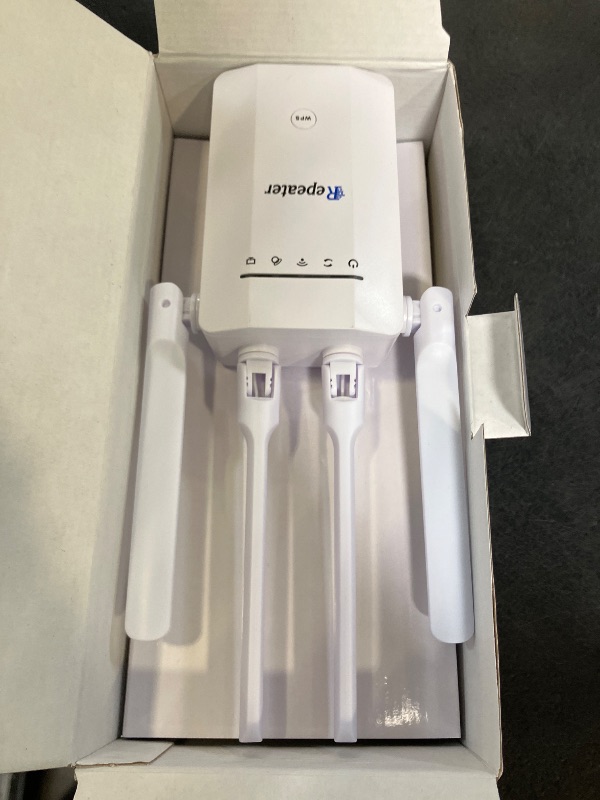 Photo 1 of 2026 New WiFi Extender Signal Booster for Home, 15715sq.ft Long Range WiFi Repeater Wireless Routers Signal Amplifier, Mesh WiFi 15X Faster Access Point with Ethernet Port, Easy Setup, 5 Working Mode