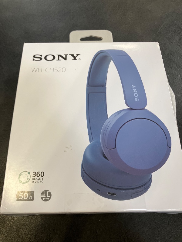 Photo 1 of Sony WH-CH520 Wireless On-Ear Headphones - Blue
