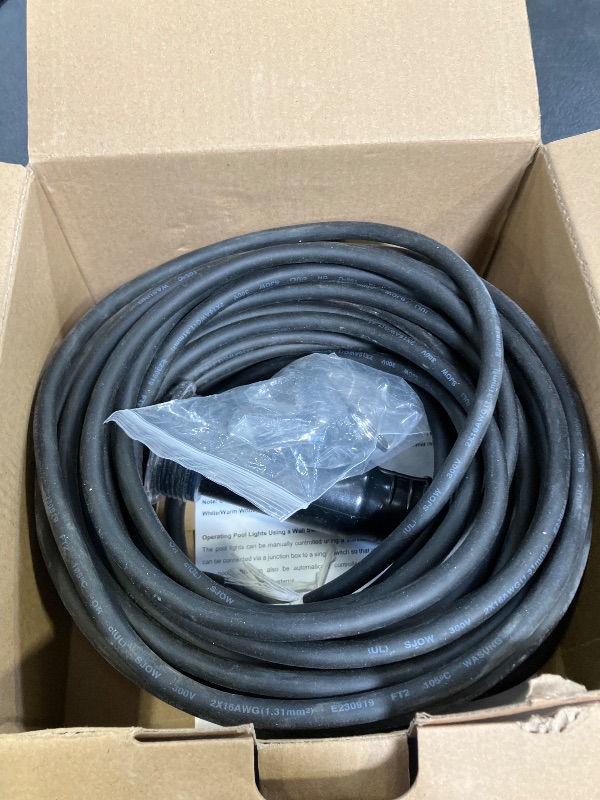 Photo 1 of waveejovi 1.5 Inch Pool Lights for Inground Pool with 50FT Cord, Replacement for Pentair GloBrite 1200Lumen 12VAC LED Spa Light, 6500K Cool White IP68 Waterproof Swimming Light
