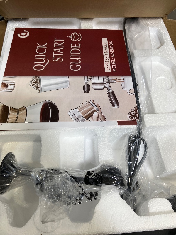 Photo 1 of AMZCHEF 20 Bar Espresso Machine, Silver Gray