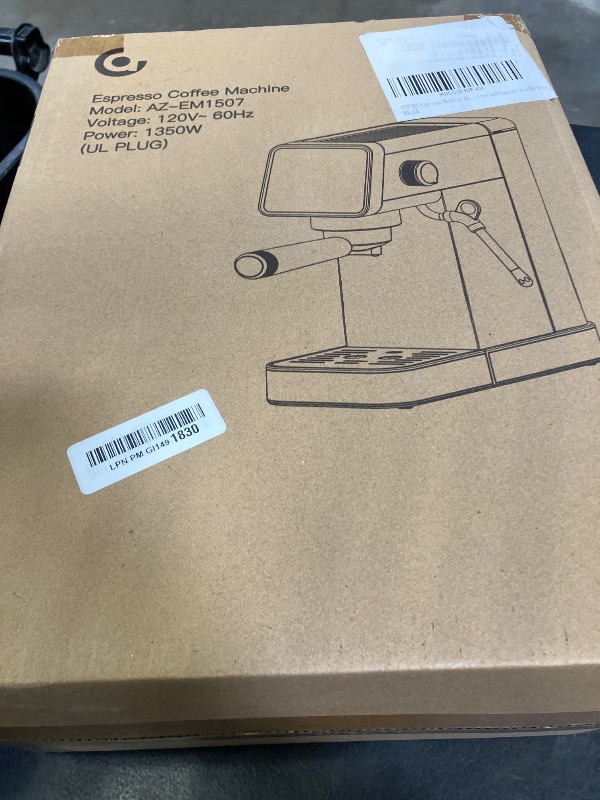 Photo 1 of AMZCHEF 20 Bar Espresso Machine, Silver Gray