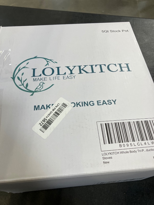 Photo 1 of LOLYKITCH 5-Quart Stock Pot | Tri-Ply Stainless Steel