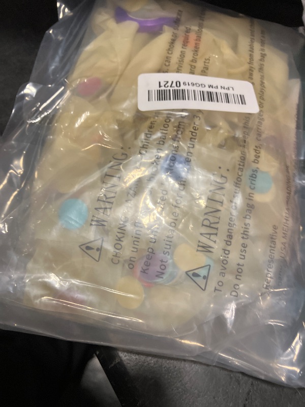 View 2 of ASIYUHY 100pcs Rainbow Confetti Balloons