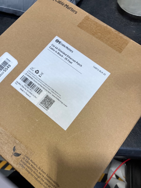 View 2 of Cable Matters 10Gbps Snagless Shielded Cat 6A Ethernet Cable, 25ft, Black
