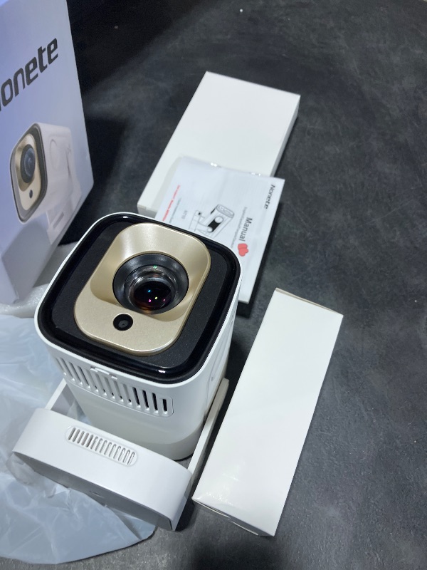 View 3 of Projector [Auto Focus & Native 1080P & Built-in Apps] Mini Portable Projector 1080P, 4K Full HD with WiFi 6 & Bluetooth 5.4, Auto Focus & Keystone, 270° Rotatable, Compatible with Phone/HDMI/USB,White
