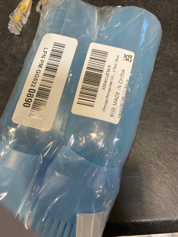 View 2 of Pimoys 6oz Root Comb Hair Dye Applicator Bottles, Blue, 2-Pack