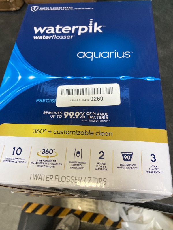 View 2 of Waterpik Aquarius Water Flosser WP-663 Blue