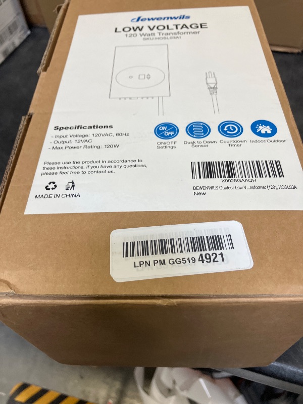 View 2 of DEWENWILS 120W Low Voltage Landscape Transformer