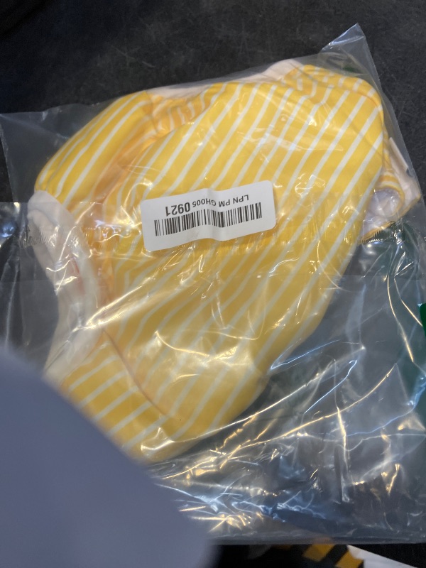 View 2 of Green Sprouts Baby Toddler Snap Swim Diaper - Yellow Stripes - 24mo
