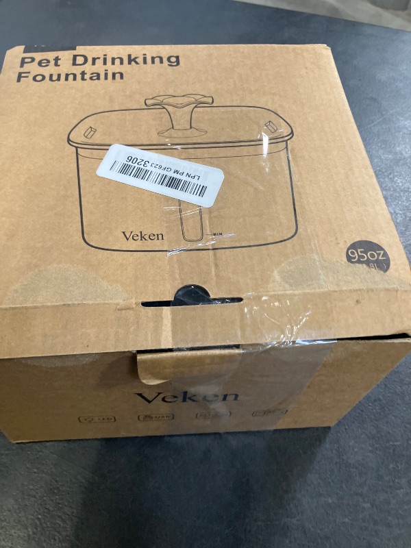 Photo 1 of Veken Innovation Award Winner 95oz/2.8L Cat Water Fountain, C1 Classic