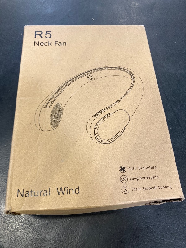 View 2 of FrSara Portable Neck Fan, 4000mAh, Bronze Black