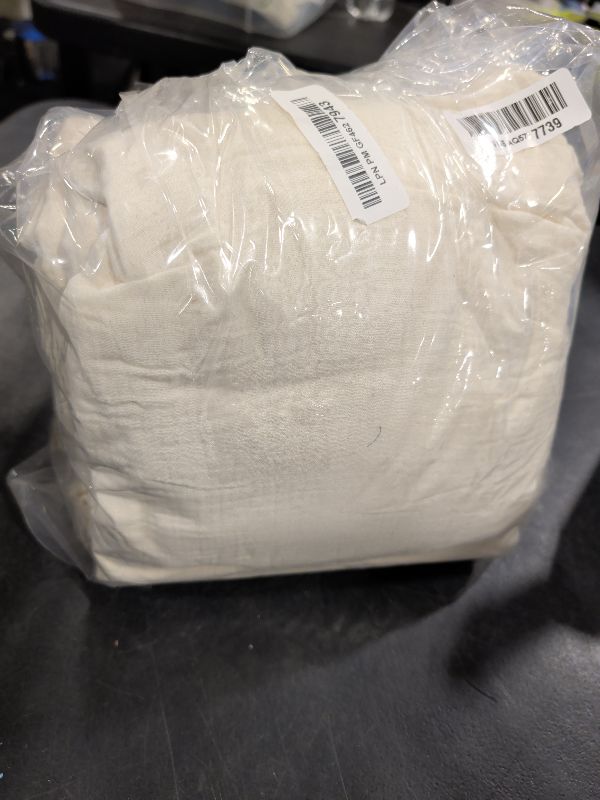 Photo 1 of Bailix Muslin Duvet Cover Queen, 100% Cotton, Beige