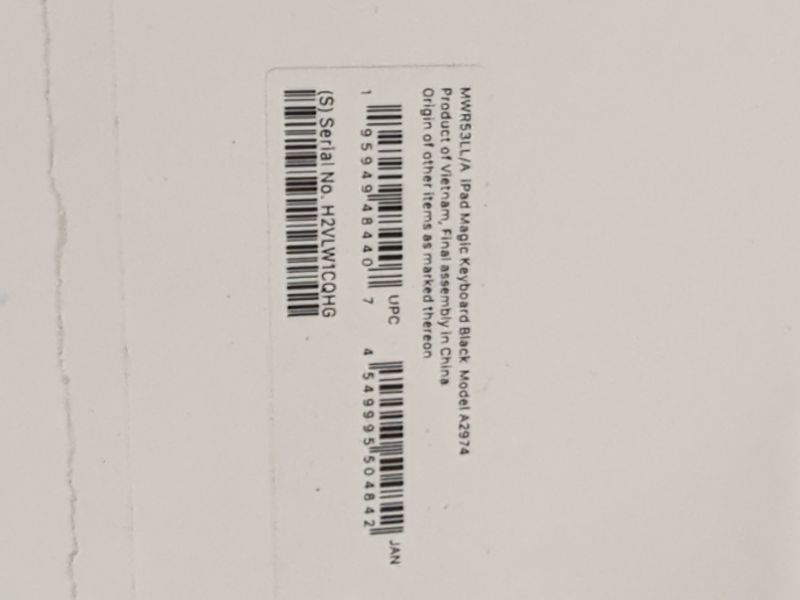 Photo 1 of Apple Magic Keyboard for iPad Pro 13-inch, Black