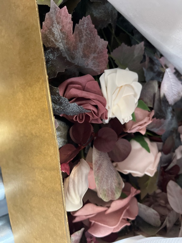 View 2 of Ling's moment Artificial Flower Arrangements, Dusty Rose & Mauve