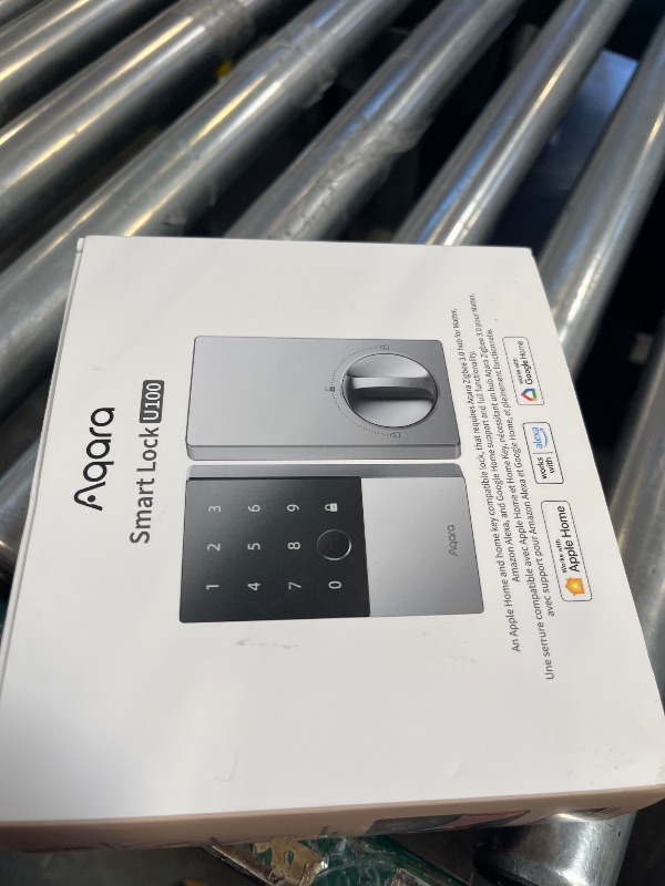 Photo 1 of Aqara Smart Lock U100, Apple Home Key, Fingerprint Deadbolt, Silver