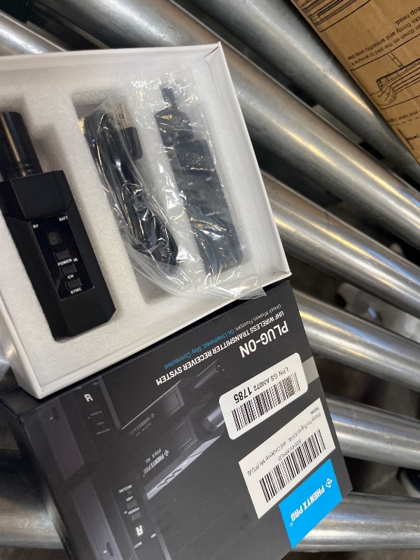 View 2 of Phenyx Pro UHF Auto Scan XLR Wireless Transmitter Receiver System PTU-X