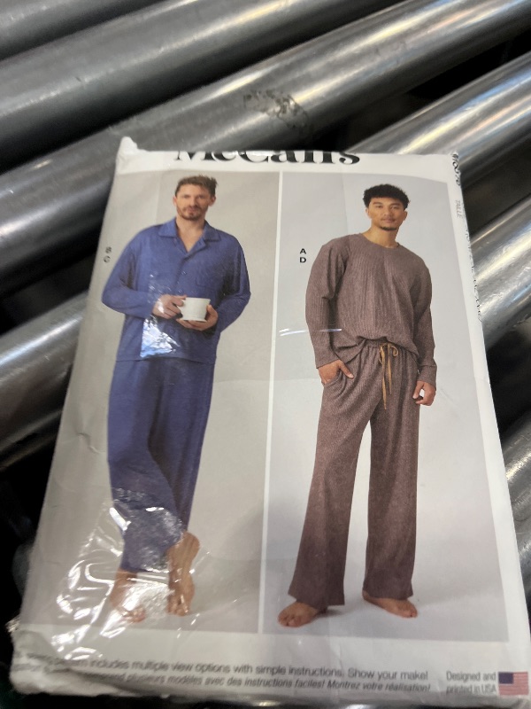 View 2 of McCall's M8616A Men's Knit Pajama Sewing Pattern, Sizes S-XXXL