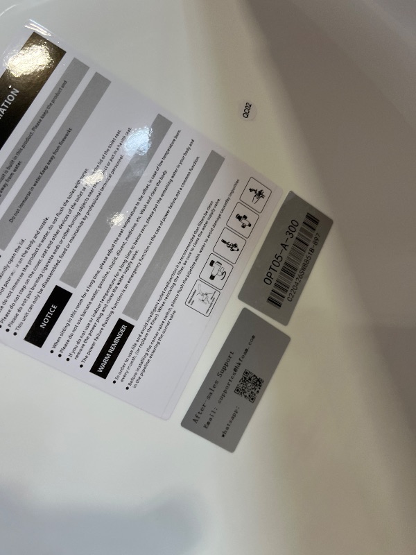 View 3 of Smart Toilet with Bidet Built in, Foam Shield, Heated Seat, Dual-Flush