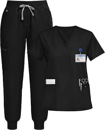 Photo 1 of Scrubs for Women Set, V-Neck Jogger Set SIZE M -- new