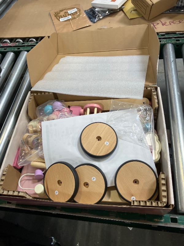 View 2 of Lehoo Castle Unicorn Wooden Baby Walker
