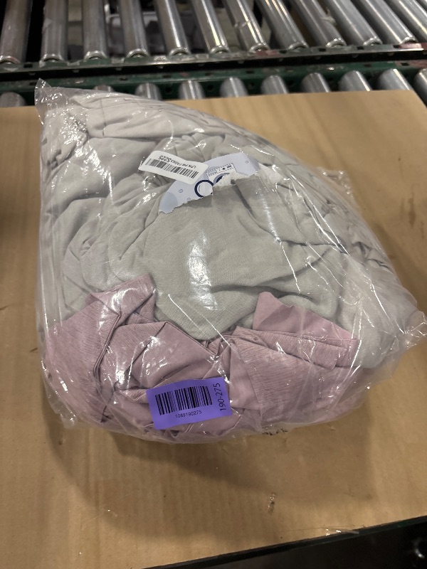View 2 of Monbix Queen Comforter Set 7 Pieces Lilac