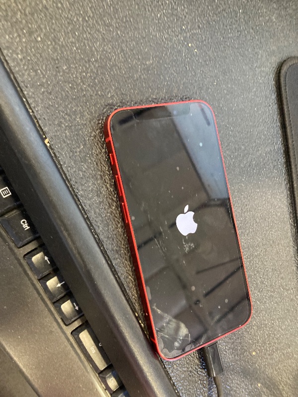 View 2 of Apple iPhone 12 mini (128GB, (Product) RED) [Locked] + Carrier Subscription “iPhone was charged but won’t get passed the apple screen”