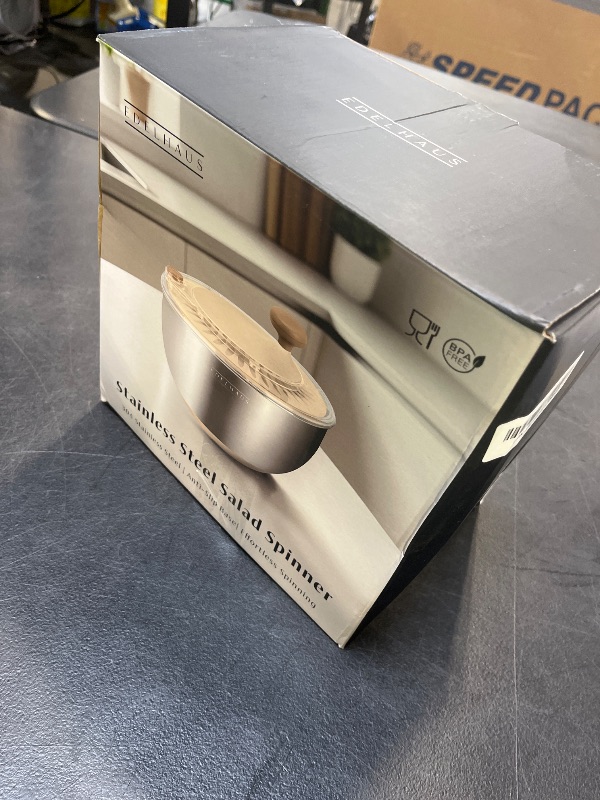 Photo 1 of EDELHAUS Stainless Steel Salad Spinner - 5.3Qt