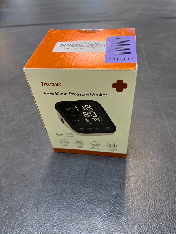 View 2 of Invaxe Automatic Upper Arm Blood Pressure Monitor
