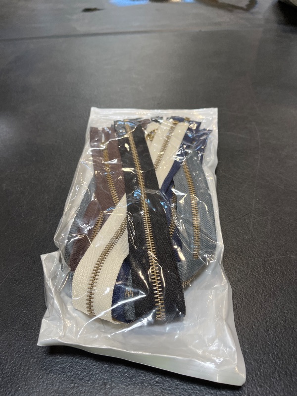 View 2 of Wonesifee #5 Metal Zippers (6-Pack)