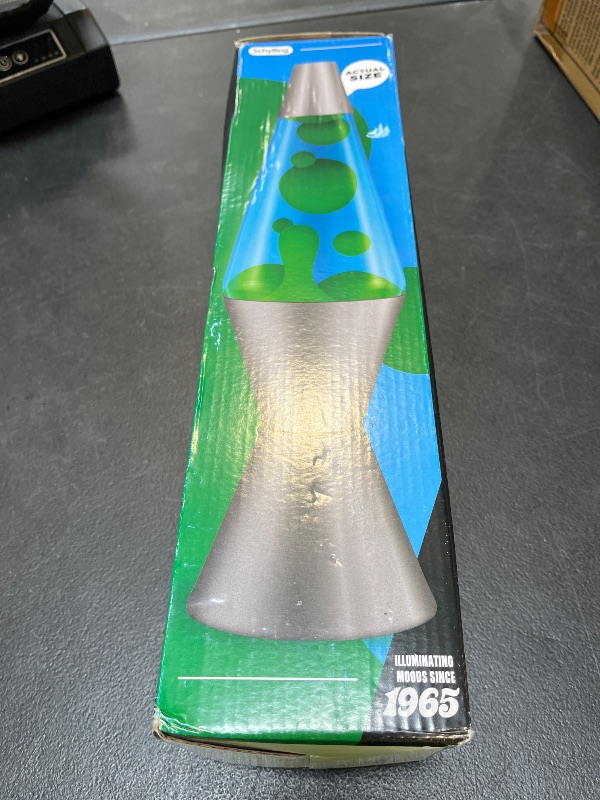 View 2 of Lava® Lamp - 14.5" Deep Ocean - The Original Motion Light - Yellow/Green Wax and Blue Liquid - Item #2634 (Amazon Exclusive)