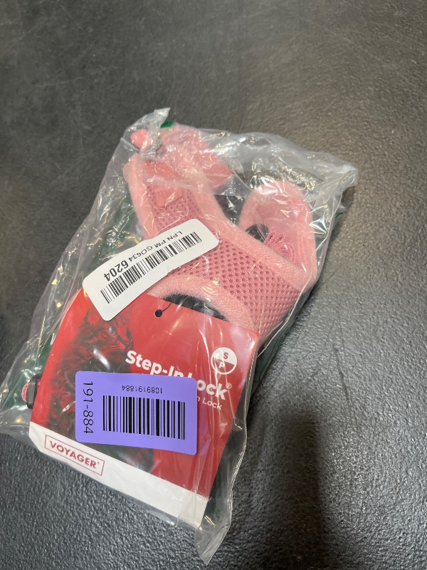 View 2 of Voyager Step-in Lock Cat Harness & Leash Set - Pink, S