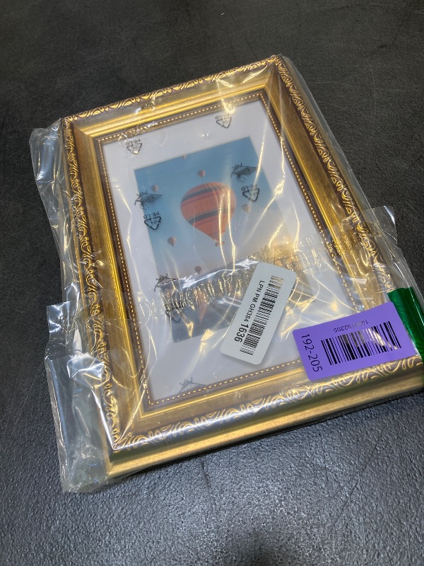 View 2 of JCJMY 5.5x8.5 Vintage Picture Frame with Mat - Gold