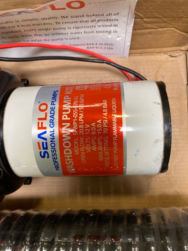 View 4 of SEAFLO 5.5 GPM Washdown Pump Kit