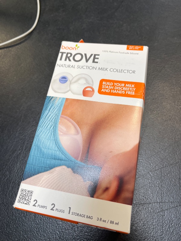 View 2 of Boon Trove Silicone Manual Breast Pump - Discreet Milk Collector - 2 Count