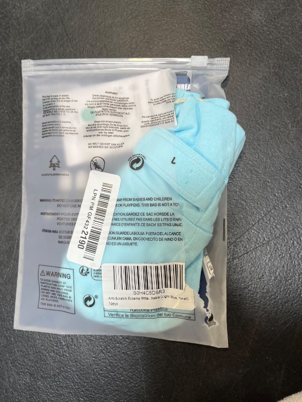 View 2 of SoothingThreads Organic Cotton Eczema Mittens for Kids