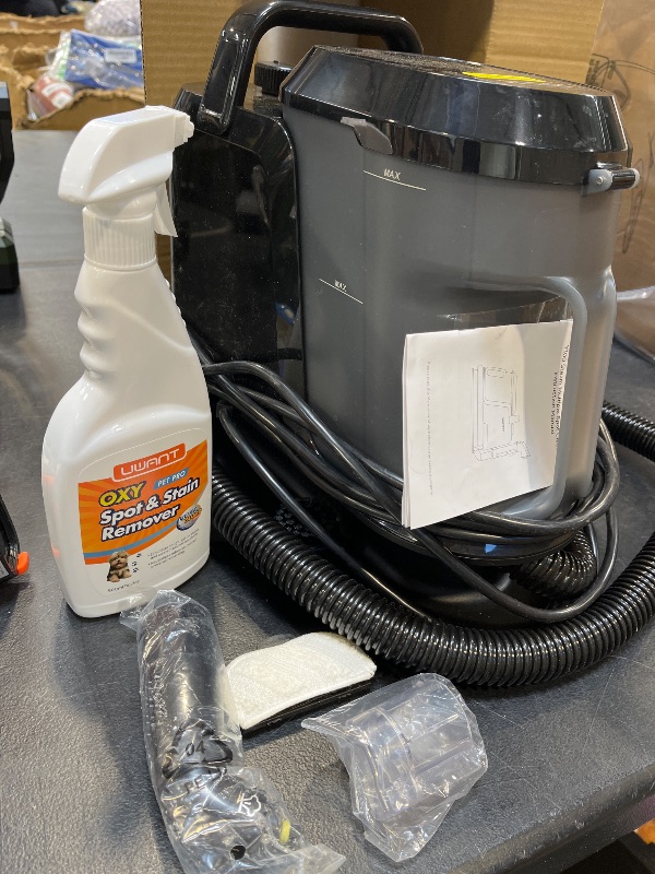 View 3 of Uwant Y100Steam Carpet Cleaner, Black-Americano, 18KPa Suction