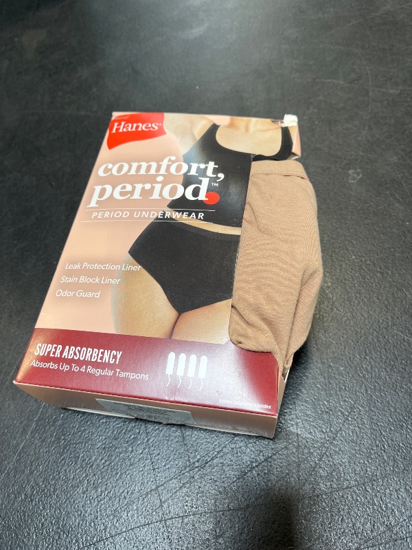 View 2 of Hanes Women's Period Briefs, 3-Pack