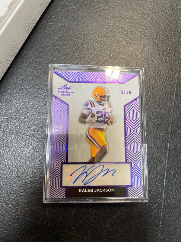 View 3 of 2026 Leaf Trinity Football Hobby Trading Card Box (7 Autographs Per Box)