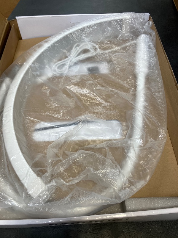 Photo 1 of HITTI Half Moon Floor Lamp, 59" Adjustable Height, Dimmable White LED