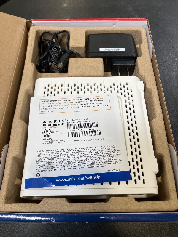 Photo 1 of ARRIS SURFboard SB8200 DOCSIS 3.1 Cable Modem