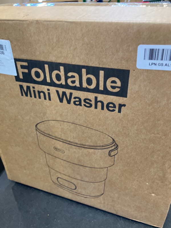 View 2 of Foldable Portable Washing Machine 17L Mini Portable Washer Laundry Machine