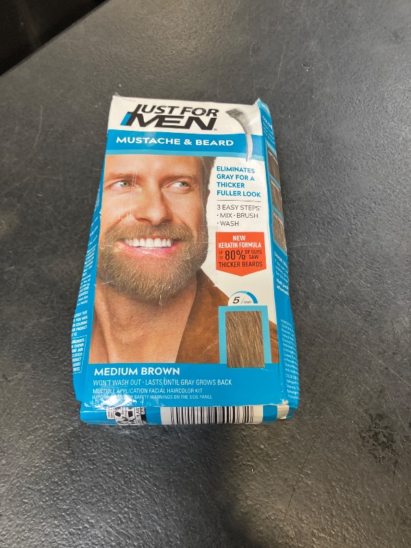 Photo 1 of Just for Men Mustache & Beard Dye, Medium Brown M-35