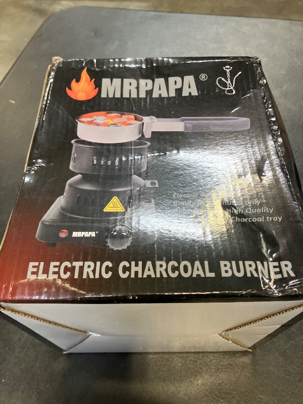 View 2 of MRPAPA Electric Charcoal Starter, Electric Stove ETL Approved Durable Multipurpose Electric Stove,Overheat Protection Coals Burner